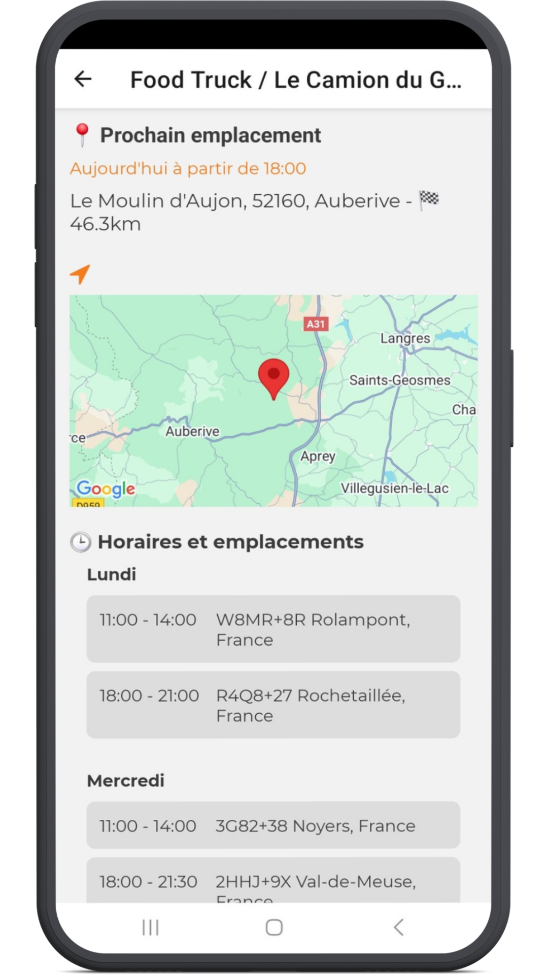 Détail d'un foodtruck